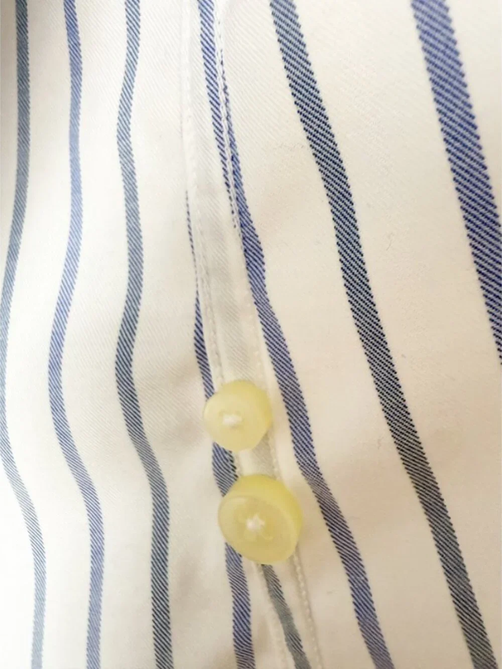 EZRA FITCH MENS S STRIPE LONG SLEEVE BUTTON FRONT DRESS SHIRT - Picture 8 of 12